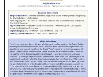 The Fisherman and the Keys | St Peter Classroom Play | Bible Character Drama