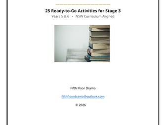 Year 5 & Year 6 Casual Teacher Toolkit | No Prep Emergency Lessons | Primary