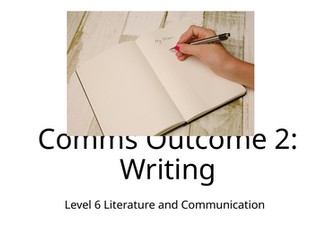 L6 Lit Comm/L6 Literacy Writing Assessment and Marking Scheme