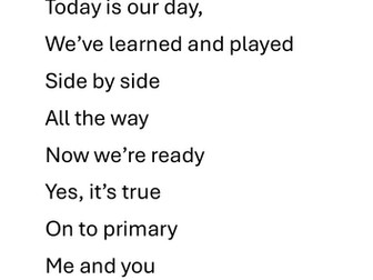 Preschool Graduation Song