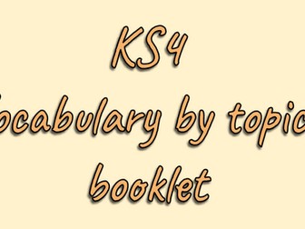 GCSE Spanish Complete Vocabulary & Revision Test Pack (KS4 9-1) | Booklets & Answer Keys