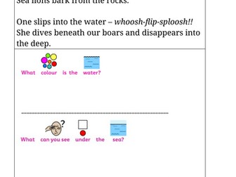 Over and Under the Snow  (wk4) - Reading lessons