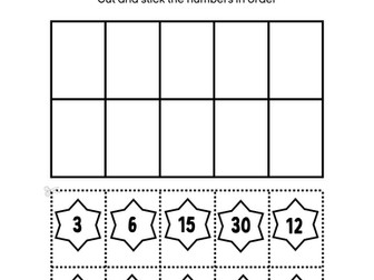Ordering numbers in 3s