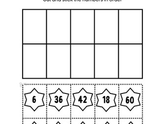 Ordering numbers in 6s
