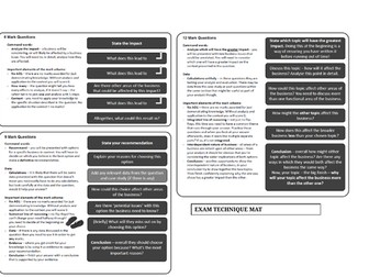 AQA GCSE business exam technique