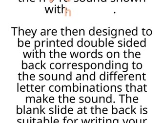 Phonics sound cards and ways to remember poster