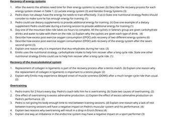 Unit 1: Ex Phys Learning Outcome B- Fatigue (Exam Questions & Answers)