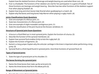 Unit 1 Anatomy and Physiology Sketetal System