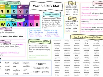 Y5 SPaG Mat
