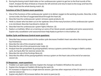 Unit 1 Anatomy and Physiology Cardiovascular System Exam Questions and Answers