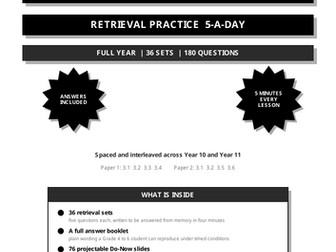 AQA GCSE Business 8132 | Retrieval 5-a-Day