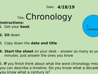 Chronology & Centuries | Complete 2-Lesson History Skills Resource | KS2–KS3