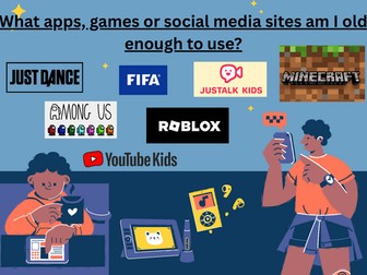 Social Media Primary School Display Posters