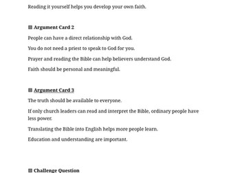 RE Year 5/6 Do Religious Worldviews Change Overtime?-Lesson 5