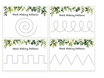 Mark Making Patterns - pre writing