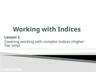 IGCSE & GCSE Working with Indices ~ Complex Laws
