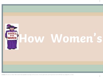 How far did attitudes towards women change between 1914 and 1945? Year 5/6 display