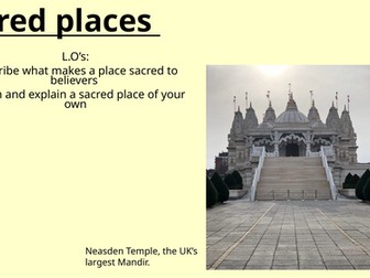 'sacred places' lesson KS3 RS/PRE