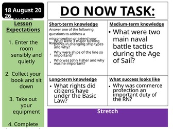 Paper 3 British Empire - Royal Navy, Commerce Protection (Edexcel A-Level History)