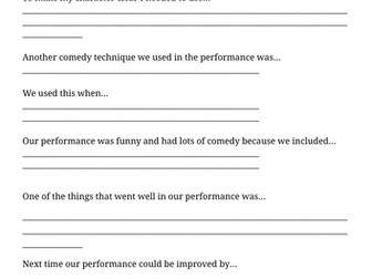 KS3 Drama - Year 7 Comedy and Mime Unit of Work