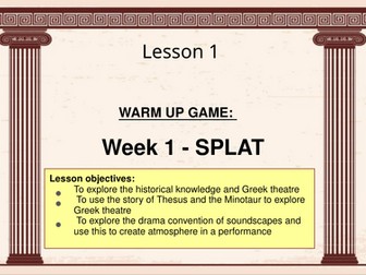 KS3 Drama - Year 7 Greek Theatre Scheme of Work