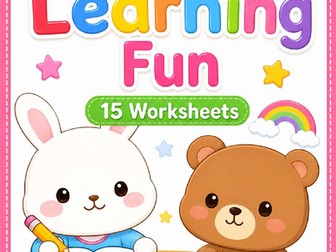 Preschool Worksheets & Activities | Early Learning Math Literacy Fine Motor Pack