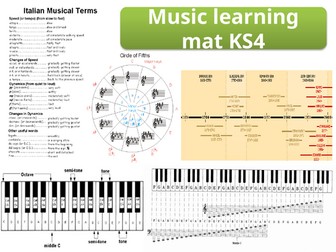 Student Music learning mat