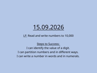 Numbers to 10,000