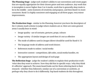 Media Studies Unit 3 Coursework Resources
