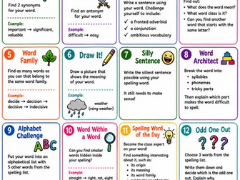 KS2 Spelling Challenges
