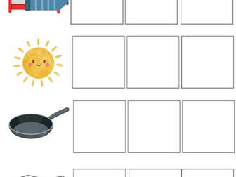 CVC word building sheets