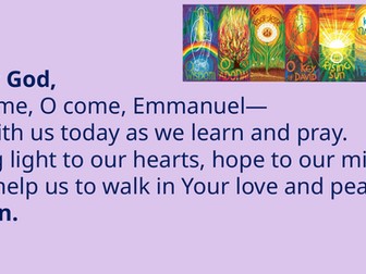 Y5, Know You More Clearly, Prophecy & Promise, L 8, Describe what the O Antiphons represent