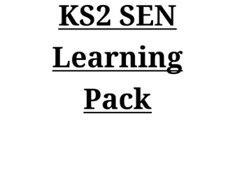KS2 SEN Learning pack