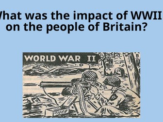 Y5, History, WWII, L 4, Know what it was like to be evacuated.