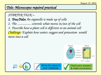 GCSE Microscopes required practical