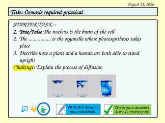 GCSE Osmosis required practical