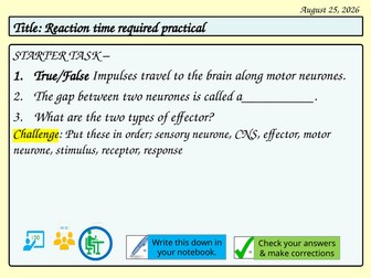 GCSE Reaction time required practical