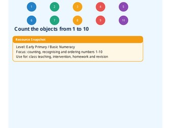 Counting to 10 Maths Workbook | Early Years & Primary Number Skills