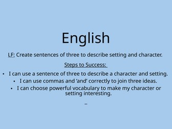 Sentences of three / Power of three