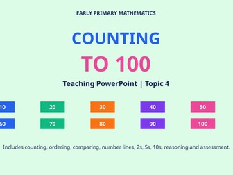 Counting to 50 Maths Bundle | 40-Page Workbook + 33-Slide PowerPoint + Marking Scheme Bundle