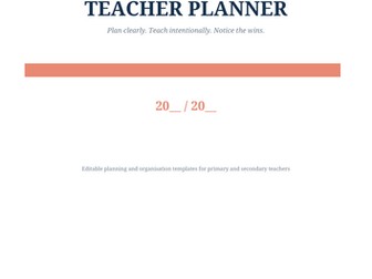 The Ultimate Teacher Planner