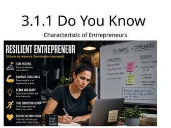 3.1.1. Q&A Characteristics of Entrepreneurs Business AQA New Specification