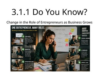 3.1.1 Q&A Change in Role of Entrepreneur as Business Grows AQA New Business Specification