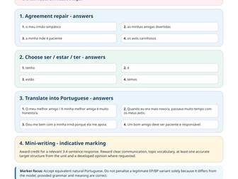 Pearson Edexcel GCSE Portuguese 1PG0 | Complete Themes 1–5 | 50-Page Revision Workbook + 41-Page Mar