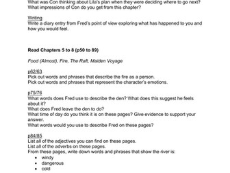 THE EXPLORER Reading Programme with follow up activities and questions
