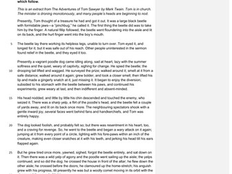 11+ MCQ Reading Comprehension TOM SAWYER