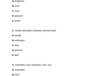 11+ Verbal Reasoning Practice 48 questions 6 question types