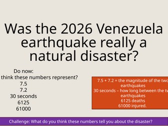 Venezuela 2026 Case study Geography GCSE