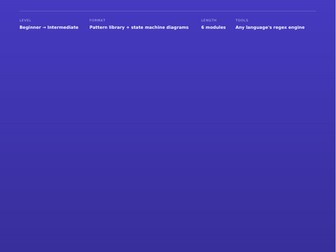 Regex Visual Masterclass: Master Regular Expressions Through Patterns & State Machines