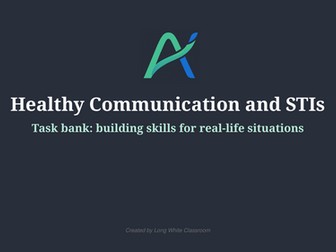 Healthy Communication and STIs: RSE Lesson